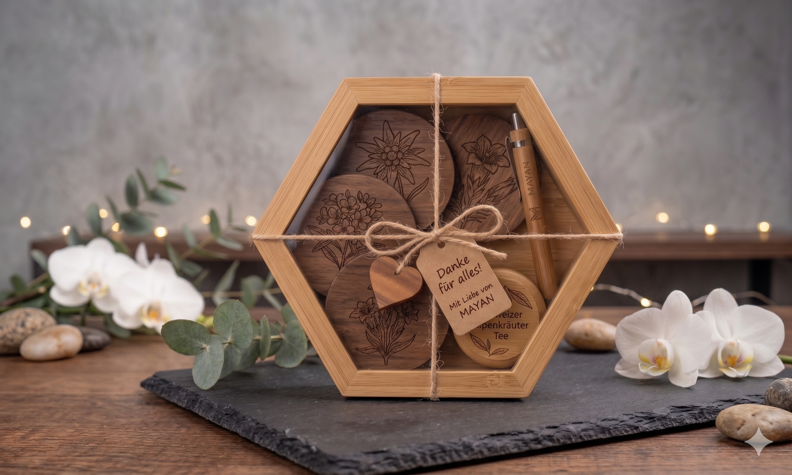 Selfmade Hexagon-Box aus Basel.